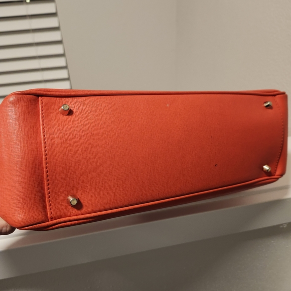 So Bright! Furla Women's Red Leather Tote Bag - Picture 7 of 8